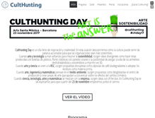 Tablet Screenshot of culthuntingday.com